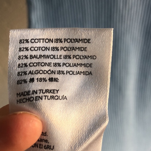 NEW Anthropologie Saturday Sunday✨ Blue Ribbed Polo Midi Dress - Picture 10 of 10